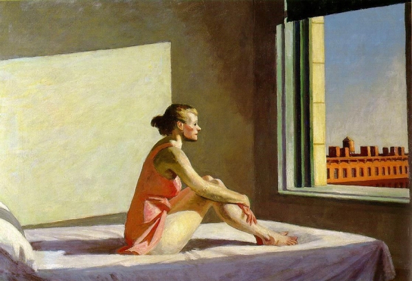 "Sole al mattino" (1952) Edward Hopper